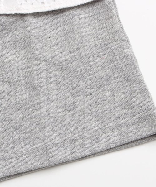 apres les cours（アプレレクール）の「レースビスチェTシャツ（Tシャツ/カットソー・キッズ・グレー/ピンク・80/90/100/120/140/110/130）」の9枚目の写真