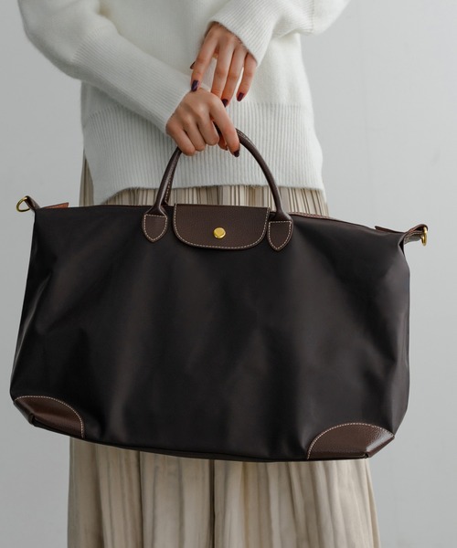 Edit Sheen（エディットシーン）の「ナイロントラベルバッグBIG（トートバッグ・レディース・ブラック/ネイビー/ブラウン・FREE）」の2枚目の写真