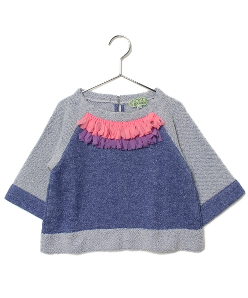 fafa（フェフェ）の「BATHILDE | スエットトップス（スウェット・キッズ・パープル/ピンク系その他/ブルー/ネイビー/ピンク・130/120/110/100）」の2枚目の写真