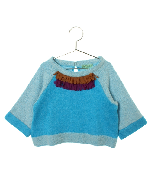 fafa（フェフェ）の「BATHILDE | スエットトップス（スウェット・キッズ・パープル/ピンク系その他/ブルー/ネイビー/ピンク・130/120/110/100）」の3枚目の写真