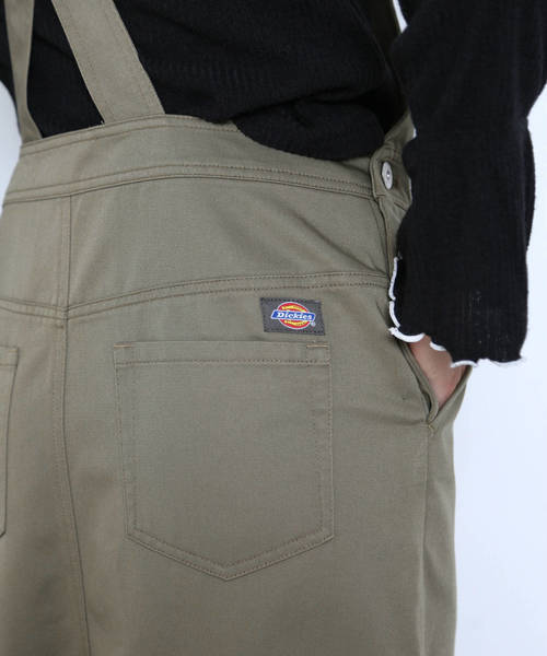 Dickies（ディッキーズ）の「《Dickies/ディッキーズ》別注オーバーオールジャンスカ（ジャンパースカート・レディース・ブラック/カーキ・SMALL/MEDIUM）」の7枚目の写真