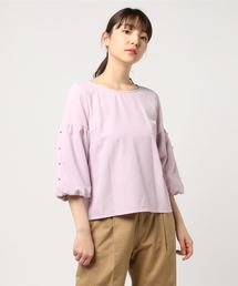 INTERPLANET | パール×レース袖2WAYブラウス(シャツ/ブラウス)