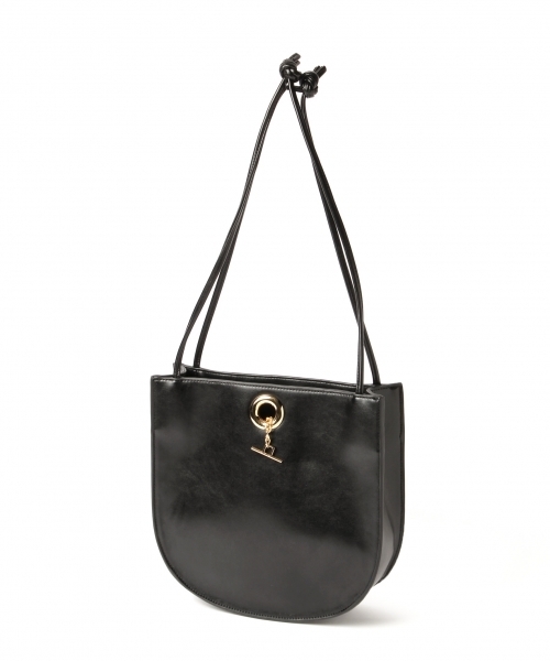 Andemiu(アンデミュウ)の「チェーンラウンドショルダー788204(ショルダーバッグ・レディース・ブラック/イエロー・FREE)」の4枚目の写真