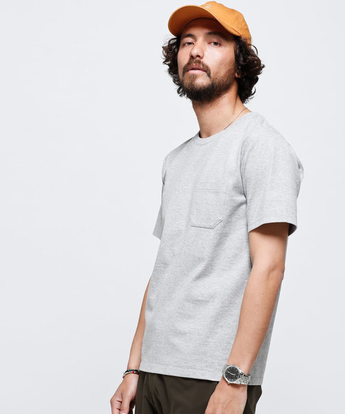 NANO universe（ナノユニバース）の「Anti SoakedヘビークルーネックＴ（Tシャツ/カットソー・メンズ・ホワイト/グレー/ベージュ/ブルー/カーキ/ピンク/チャコール・LARGE/MEDIUM/X-LARGE/SMALL）」の12枚目の写真