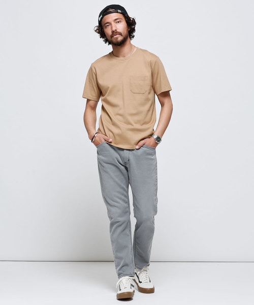 NANO universe（ナノユニバース）の「Anti SoakedヘビークルーネックＴ（Tシャツ/カットソー・メンズ・ホワイト/グレー/ベージュ/ブルー/カーキ/ピンク/チャコール・LARGE/MEDIUM/X-LARGE/SMALL）」の8枚目の写真