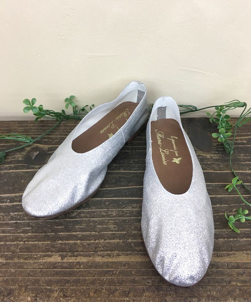 Marie-Louise（マリ－・ルイ－ズ）の「【Marie-Louise/マリールイーズ】グリッターバレエシューズ/#MLS-90F（バレエシューズ・レディース・シルバー・36/37/38/39）」の2枚目の写真