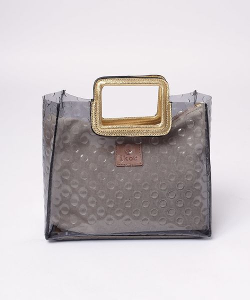 SHIPS（シップス）の「ikot:【SHIPS別注】スクエアクリアトート◇（トートバッグ・レディース・ゴールド・ONE SIZE）」の2枚目の写真