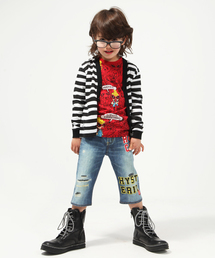 HYSTERIC MINI | GOOD FRIENDS with FRIENDS “stencil border”カーディガン(カーディガン/ボレロ)