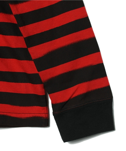 HYSTERIC MINI（ヒステリックミニ）の「GOOD FRIENDS with FRIENDS “stencil border”カーディガン（カーディガン/ボレロ・キッズ・ホワイト/レッド・100/110/120）」の5枚目の写真