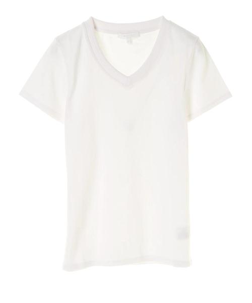 AMERICAN HOLIC(アメリカンホリック)の「Vネックベーシック半袖プルオーバー(Tシャツ/カットソー・レディース・オフホワイト/チャコールグレー/ブラック/キナリ/カーキ/グレー系その他・L/M)」の20枚目の写真
