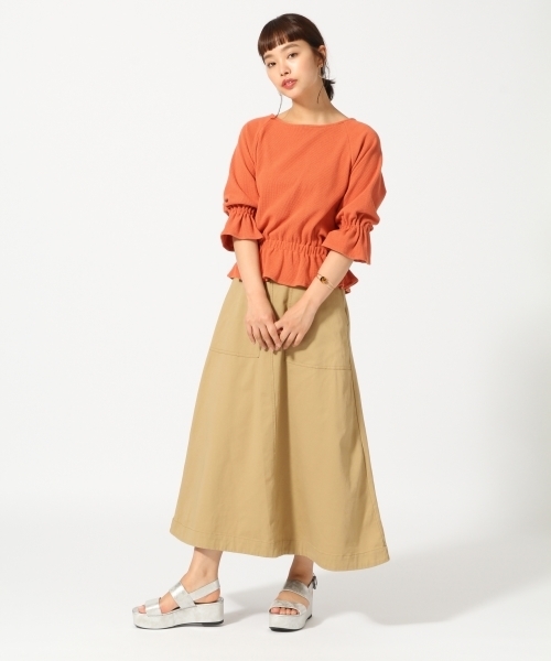 LOWRYS FARM(ローリーズファーム)の「CPUAラインスカート 795985(スカート・レディース・ブラック/ベージュ/アイボリー・MEDIUM/LARGE)」の8枚目の写真