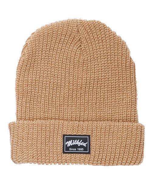 MILKFED.（ミルクフェド）の「【mini11月号掲載商品】RIB KNITTED CAP（ニットキャップ/ビーニー・レディース・ホワイト/ブラック/ベージュ/ブルー/レッド/グレー/オリーブ・ONESIZE）」の5枚目の写真