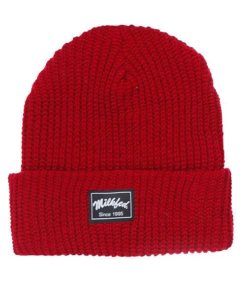 MILKFED.（ミルクフェド）の「【mini11月号掲載商品】RIB KNITTED CAP（ニットキャップ/ビーニー・レディース・ホワイト/ブラック/ベージュ/ブルー/レッド/グレー/オリーブ・ONESIZE）」の7枚目の写真