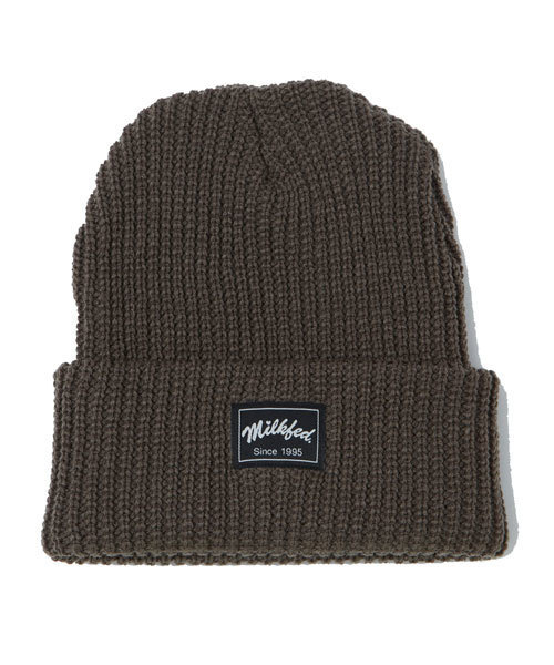 MILKFED.（ミルクフェド）の「【mini11月号掲載商品】RIB KNITTED CAP（ニットキャップ/ビーニー・レディース・ホワイト/ブラック/ベージュ/ブルー/レッド/グレー/オリーブ・ONESIZE）」の6枚目の写真