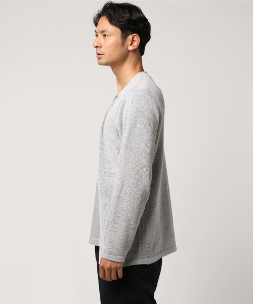 マウジー MOUSSY ニット カーディガン トッパー シンプル ワイド袖 マウジー moussy ニットカーディガン トッパー 長袖 紺 ネイビー ⁄AU