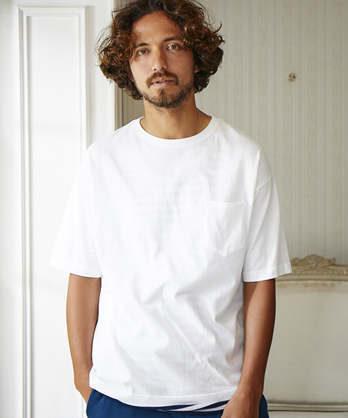 CAMBIO(カンビオ)の「mt5206 - Easy Fit Pocket Short Sleeve Tee Tシャツ(Tシャツ/カットソー・メンズ・ホワイト/ブラック/グレー/ベージュ/オリーブ/ネイビー・S/M/L/XL)」の1枚目の写真
