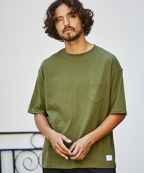 CAMBIO(カンビオ)の「mt5206 - Easy Fit Pocket Short Sleeve Tee Tシャツ(Tシャツ/カットソー・メンズ・ホワイト/ブラック/グレー/ベージュ/オリーブ/ネイビー・S/M/L/XL)」の5枚目の写真