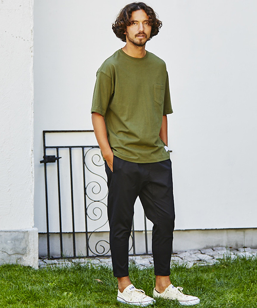 CAMBIO(カンビオ)の「mt5206 - Easy Fit Pocket Short Sleeve Tee Tシャツ(Tシャツ/カットソー・メンズ・ホワイト/ブラック/グレー/ベージュ/オリーブ/ネイビー・S/M/L/XL)」の12枚目の写真