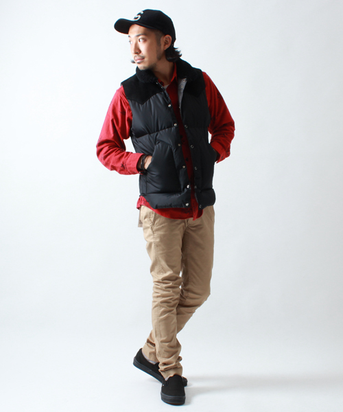 BEAMS（ビームス）の「□ROCKY MOUNTAIN FEATHERBED×BEAMS / 別注 クリスティー（ダウンベスト・メンズ・ブラック/タン・36/38/40/42）」の17枚目の写真