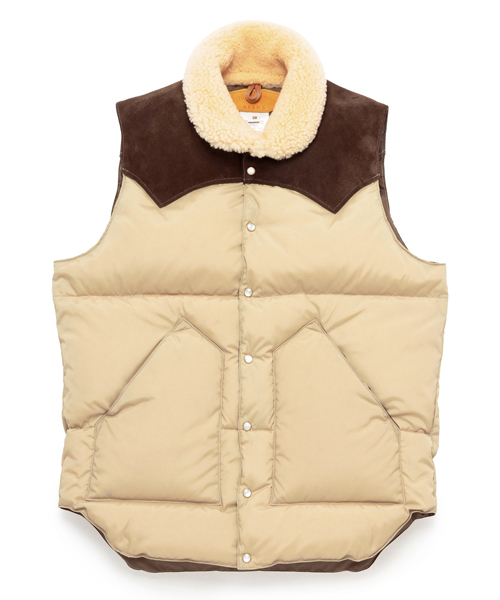BEAMS（ビームス）の「□ROCKY MOUNTAIN FEATHERBED×BEAMS / 別注 クリスティー（ダウンベスト・メンズ・ブラック/タン・36/38/40/42）」の4枚目の写真