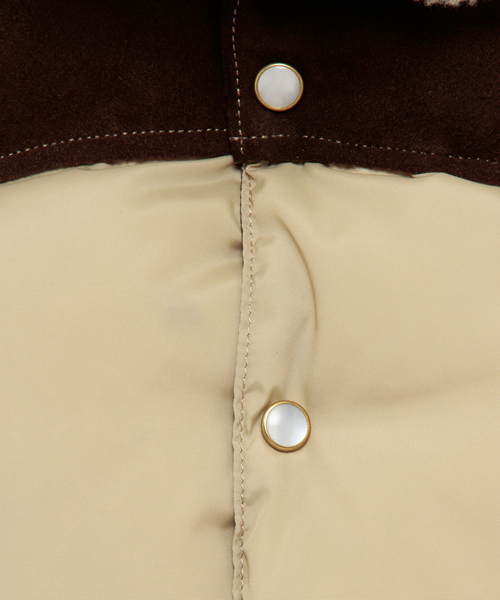 BEAMS（ビームス）の「□ROCKY MOUNTAIN FEATHERBED×BEAMS / 別注 クリスティー（ダウンベスト・メンズ・ブラック/タン・36/38/40/42）」の7枚目の写真