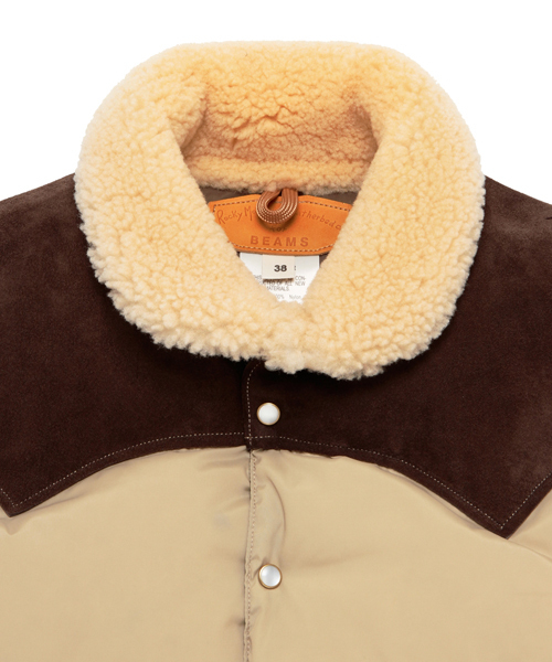 BEAMS（ビームス）の「□ROCKY MOUNTAIN FEATHERBED×BEAMS / 別注 クリスティー（ダウンベスト・メンズ・ブラック/タン・36/38/40/42）」の8枚目の写真