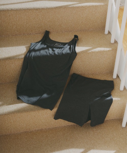 KOBE LETTUCE（コウベレタス）の「[&HEAT]一分丈ヒートインナー腹巻きパンツ（その他アンダーウェア/インナー・レディース・チャコールグレー/ブラック/ホワイト×ブラック/グレイッシュベージュ・S/M/L）」の5枚目の写真