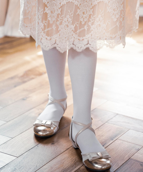 Catherine Cottage(キャサリンコテージ)の「無地タイツ(タイツ/ストッキング・キッズ・ブラック/オフホワイト/ピンク・S/M/L/XL)」の2枚目の写真