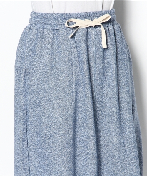 laule'a sunny side store(ラウレアサニーサイドストア)の「ベーシック裏毛ロングスカート(スカート・レディース・杢グレー/ブルー/アイボリー/ベージュ・FREE)」の7枚目の写真