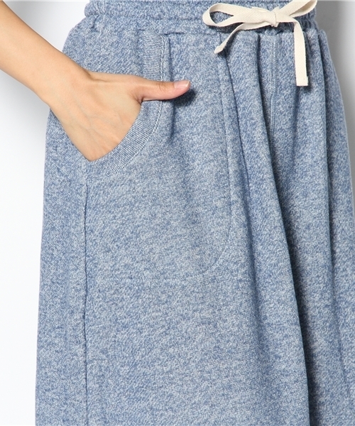 laule'a sunny side store(ラウレアサニーサイドストア)の「ベーシック裏毛ロングスカート(スカート・レディース・杢グレー/ブルー/アイボリー/ベージュ・FREE)」の9枚目の写真