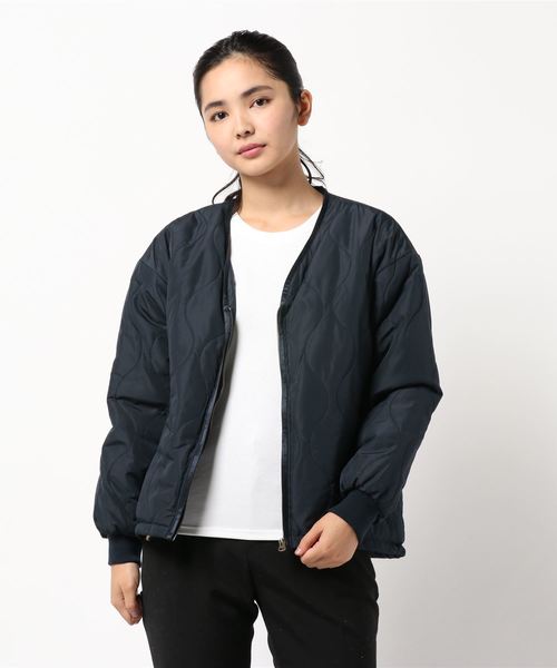 YECCA VECCA(イェッカヴェッカ)の「・Vネックキルティングブルゾン(ブルゾン・レディース・ネイビー/カーキ/キャメル・FREE)」の18枚目の写真