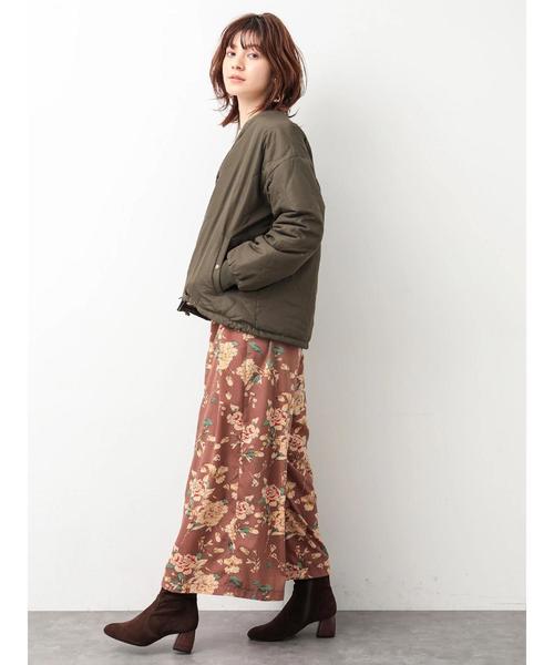 YECCA VECCA(イェッカヴェッカ)の「・Vネックキルティングブルゾン(ブルゾン・レディース・ネイビー/カーキ/キャメル・FREE)」の11枚目の写真