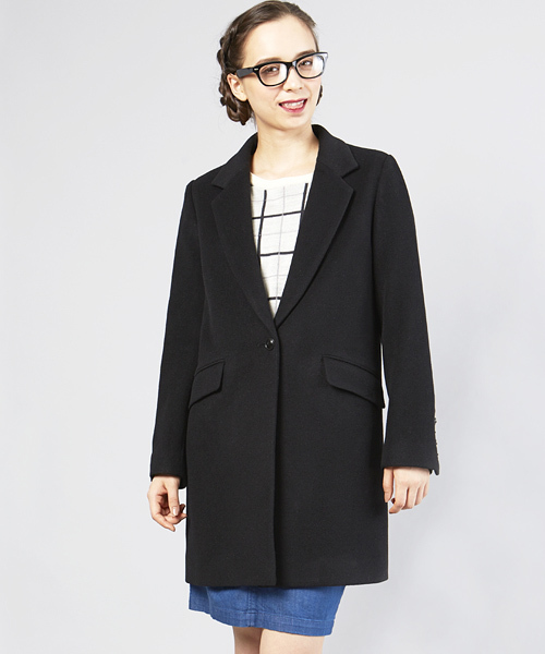 Another Edition(アナザーエディション)の「AE W ビーバー チェスターCT(その他アウター・レディース・ブラック/グレー・SMALL/MEDIUM)」の2枚目の写真