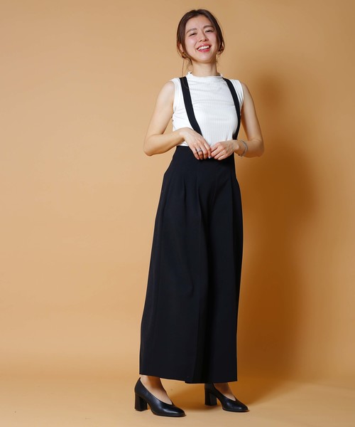 WHYTO.(ホワイト)の「「WHYTO. / ホワイト」シルク混バックレースアップノースリーブリブニット(Tシャツ/カットソー・レディース・ブラック/オフホワイト/ピンクベージュ/グレイッシュベージュ/ダークオレンジ・38/36)」の13枚目の写真