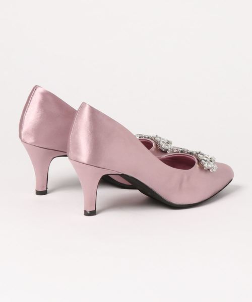 KOBE LETTUCE（コウベレタス）の「ビジューポインテッドトゥパンプス（パンプス・レディース・ブラック/ネイビー/ピンク系その他/グレイッシュベージュ・LL/S/M/L）」の5枚目の写真