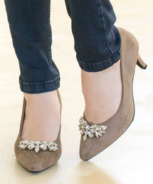 KOBE LETTUCE | ビジューポインテッドトゥパンプス(パンプス)