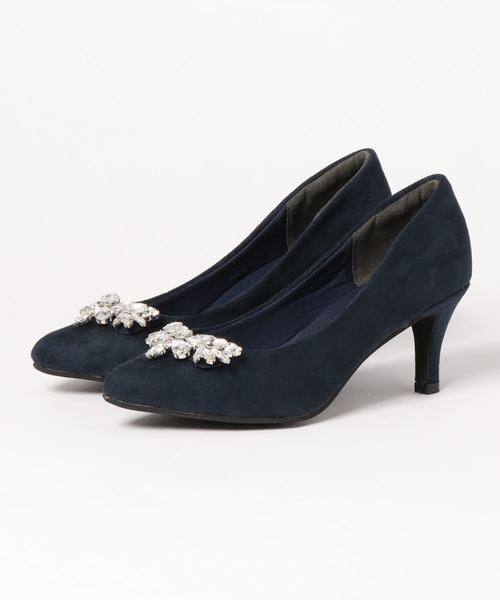 KOBE LETTUCE（コウベレタス）の「ビジューポインテッドトゥパンプス（パンプス・レディース・ブラック/ネイビー/ピンク系その他/グレイッシュベージュ・LL/S/M/L）」の9枚目の写真