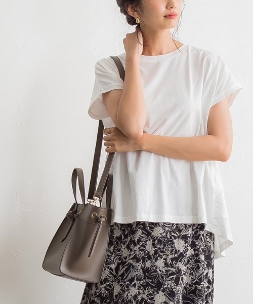 バックフリル切り替えトップス Tシャツ カットソー Pierrot ピエロ のファッション通販 Zozotown