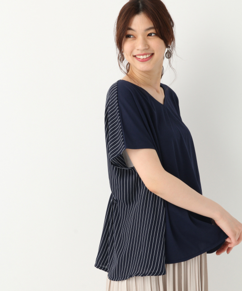 GLOBAL WORK(グローバルワーク)の「【マルチ機能素材】ミリオンアイス2WAYプルオーバー/838035(Tシャツ/カットソー・レディース・ベージュ/ライトグレー/ブラック/ネイビー・MEDIUM/LARGE)」の19枚目の写真