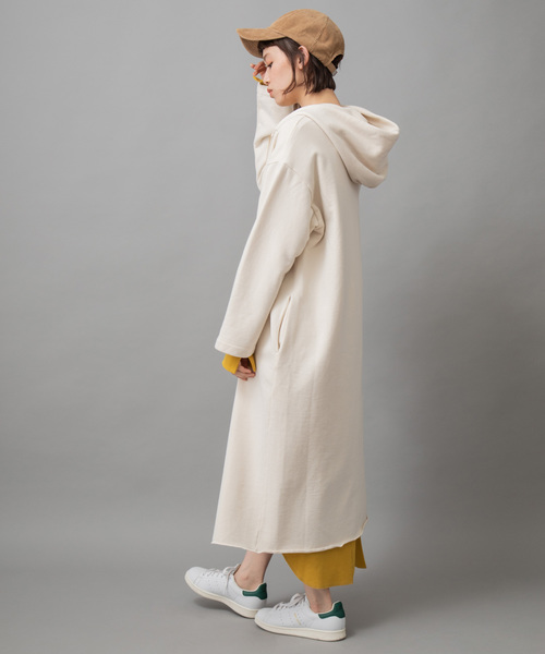 Munich（ミューニック）の「スウェットロングジップパーカー（パーカー・レディース・ブラック/グレー/アイボリー/キャメル・FREE）」の2枚目の写真