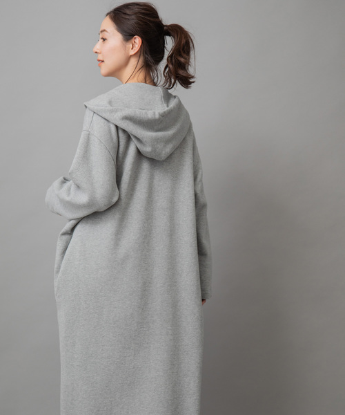 Munich（ミューニック）の「スウェットロングジップパーカー（パーカー・レディース・ブラック/グレー/アイボリー/キャメル・FREE）」の14枚目の写真