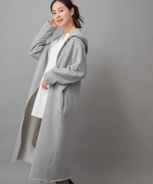 Munich（ミューニック）の「スウェットロングジップパーカー（パーカー・レディース・ブラック/グレー/アイボリー/キャメル・FREE）」の15枚目の写真