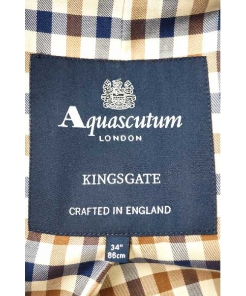 【限定値下げ】アクアスキュータム　キングスゲート　トレンチコート　イギリス製 楽天市場】【タグ付き】 英国製 定価190,000円 Aquascutum
