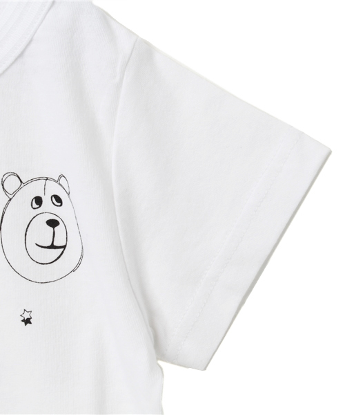 coen（コーエン）の「【KIDS】viva coen プリントTシャツ①（Tシャツ/カットソー・キッズ・ホワイト・100/110/130/140/120/150）」の4枚目の写真