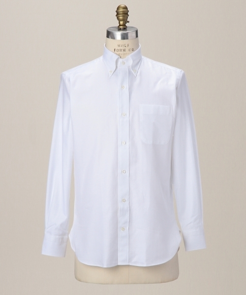 UNITED ARROWS（ユナイテッドアローズ）の「UAＤ  ヘリンボーン ボタンダウン　シャツ ◆（シャツ/ブラウス・メンズ・ホワイト・39cm/41cm/42cm/40cm/38cm/37cm）」の6枚目の写真