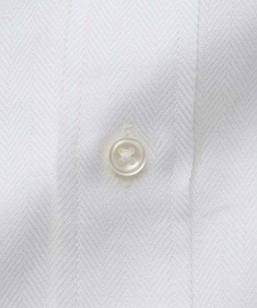 UNITED ARROWS（ユナイテッドアローズ）の「UAＤ  ヘリンボーン ボタンダウン　シャツ ◆（シャツ/ブラウス・メンズ・ホワイト・39cm/41cm/42cm/40cm/38cm/37cm）」の8枚目の写真
