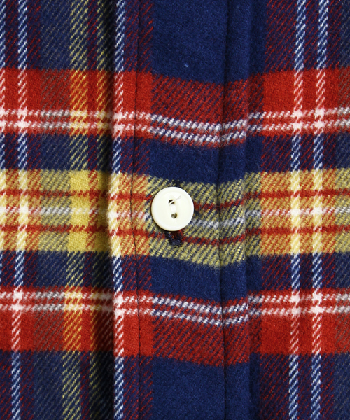 BEAMS BOY(ビームスボーイ)の「BEAMS BOY / ネルチェック シャツワンピース(シャツワンピース・レディース・ネイビー/マルチ/サックスブルー/ベージュ・ONE SIZE)」の10枚目の写真