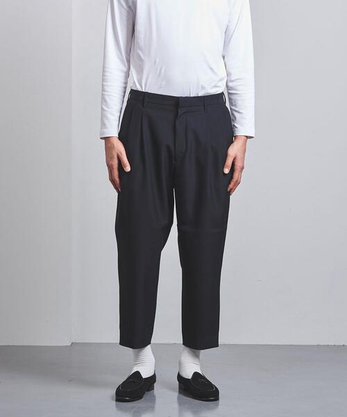 UNITED ARROWS（ユナイテッドアローズ）の「＜UNITED ARROWS＞ ヴィストウール  2プリーツ テーパード（その他パンツ・メンズ・ネイビー/ブラック・X-LARGE/MEDIUM/SMALL/LARGE）」の4枚目の写真