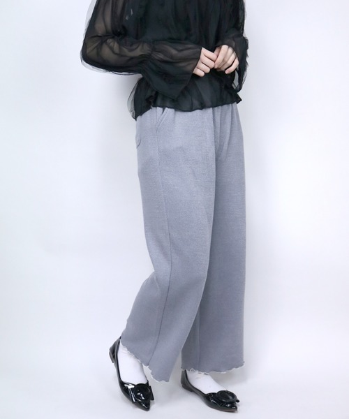 ParAvion + Petit Standard(パラビオンスタンダードプチ)の「リブメローパンツ(パンツ)」|ブルー