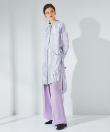 SUMINAGASHIベルテッドロングシャツ